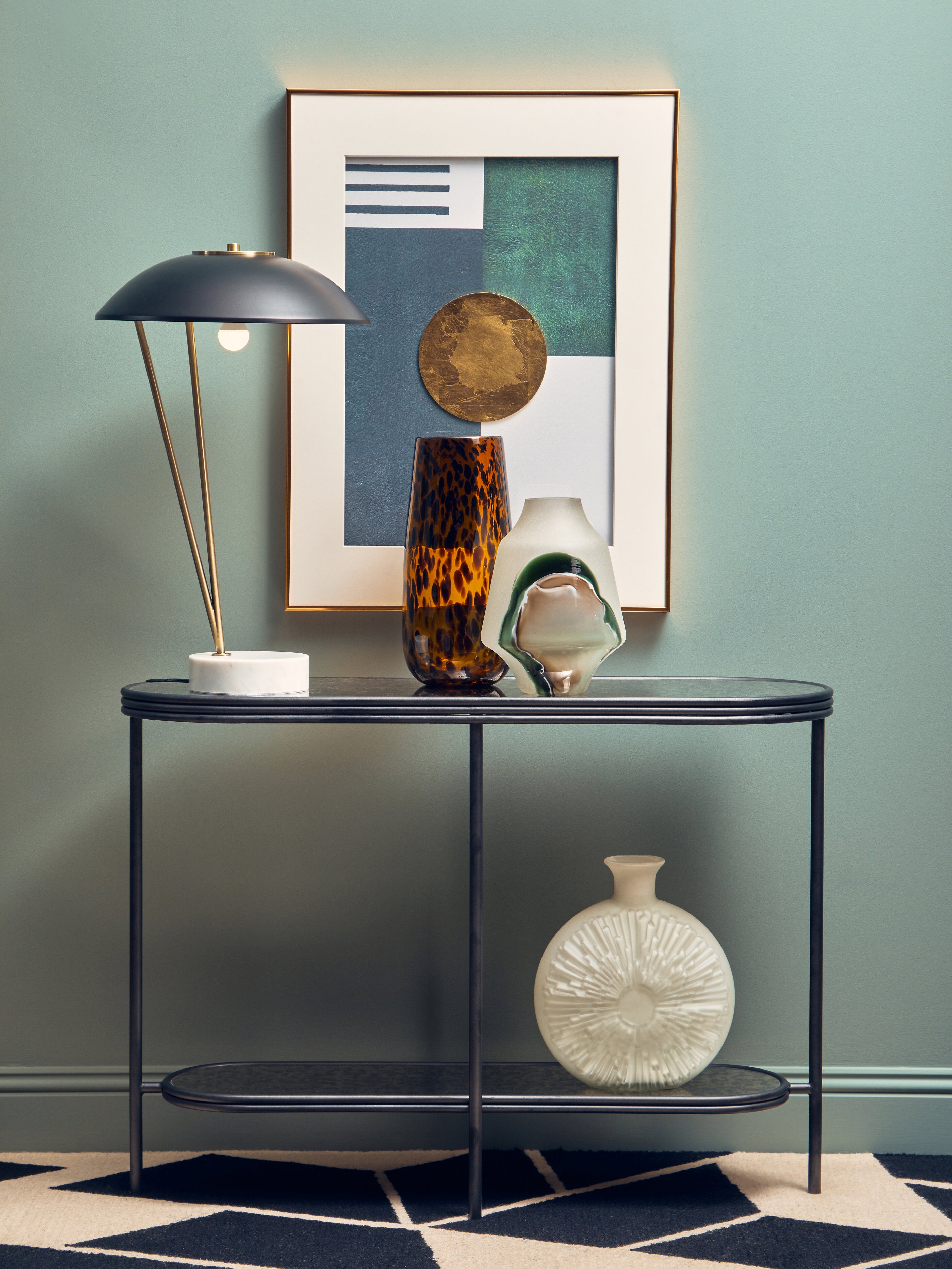Oreana Frosted Abstract Glass Vase